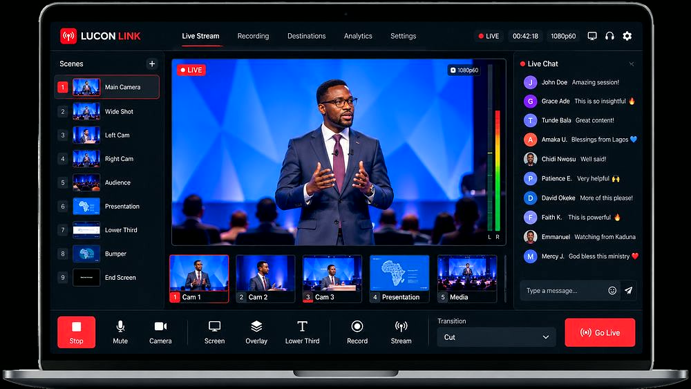 Lucon Links screen